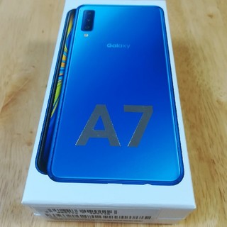 サムスン(SAMSUNG)のGalaxy A7 ブルー　blue  64 GB SIMフリー　新品未開封(スマートフォン本体)