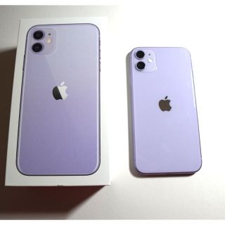 アップル(Apple)のiPhone11 本体 128GB パープル SIMフリー(スマートフォン本体)