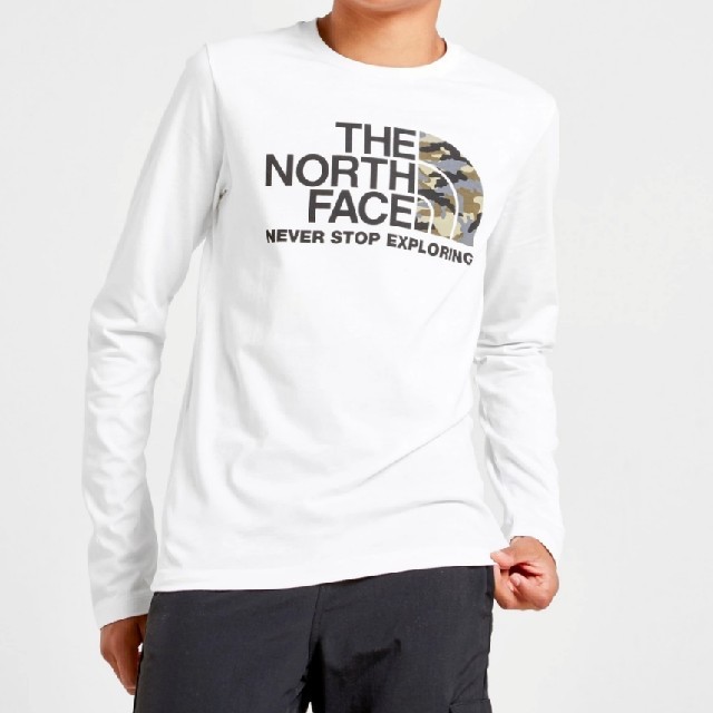 THE NORTH FACE(ザノースフェイス)のノースフェイス カモフラージュロゴ ロンT メンズS〜M相当 長袖 メンズのトップス(Tシャツ/カットソー(七分/長袖))の商品写真