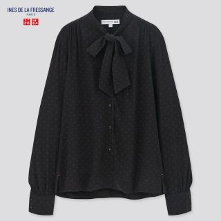 イエナ(IENA)の★新品 UNIQLO ユニクロ イネス 美シルエット レーヨンボウタイブラウス(シャツ/ブラウス(長袖/七分))