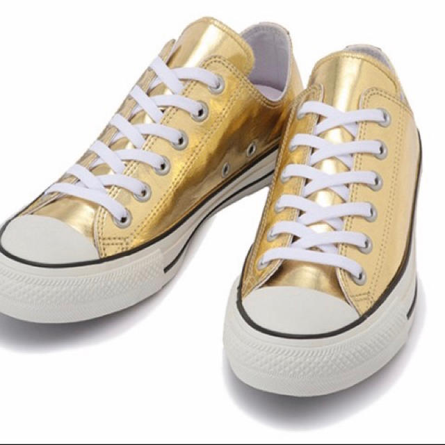 CONVERSE(コンバース)のコンバース オールスター 100 シャイニーメタリック GOLD メンズの靴/シューズ(スニーカー)の商品写真