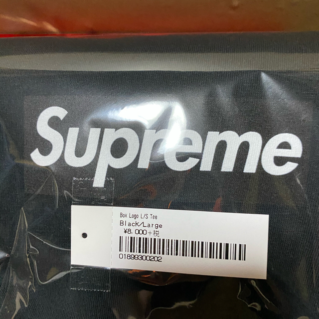 Supreme Box Logo L/S Tee Black Lサイズ