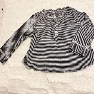 プチバトー(PETIT BATEAU)のpetit bateau ボーダートップス(シャツ/カットソー)