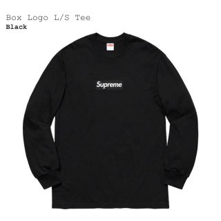 【XL】Supreme Box Logo L/S Tee Black