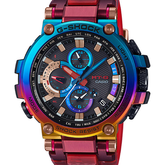 G-SHOCK(ジーショック)のCASIO G-SHOCK MT-G 火山雷 MTG-B1000VL-4AJR メンズの時計(腕時計(アナログ))の商品写真