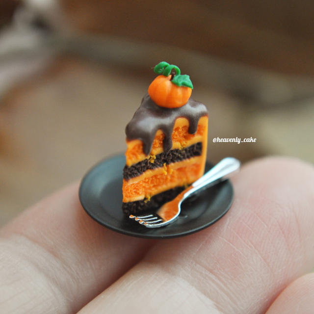 Fハロウィンケーキのセット ハンドメイドのおもちゃ(ミニチュア)の商品写真