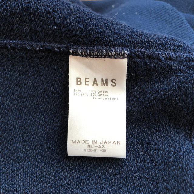 BEAMS(ビームス)の紺トレーナー　ビームスBEAMS メンズのトップス(スウェット)の商品写真