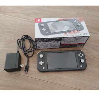 Nintendo Switch Lite グレー 残保証ありの通販 by ちきん's shop｜ラクマ