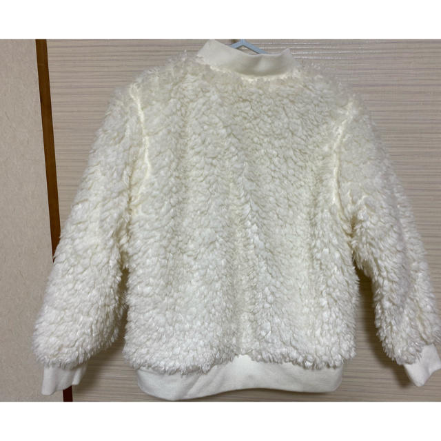 GU フェイクファーコート プードルコート 140cm 120cm キッズ/ベビー/マタニティのキッズ服女の子用(90cm~)(ジャケット/上着)の商品写真