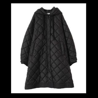 CLANE QUILTING HOODIE TENT LINE COAT  (ロングコート)