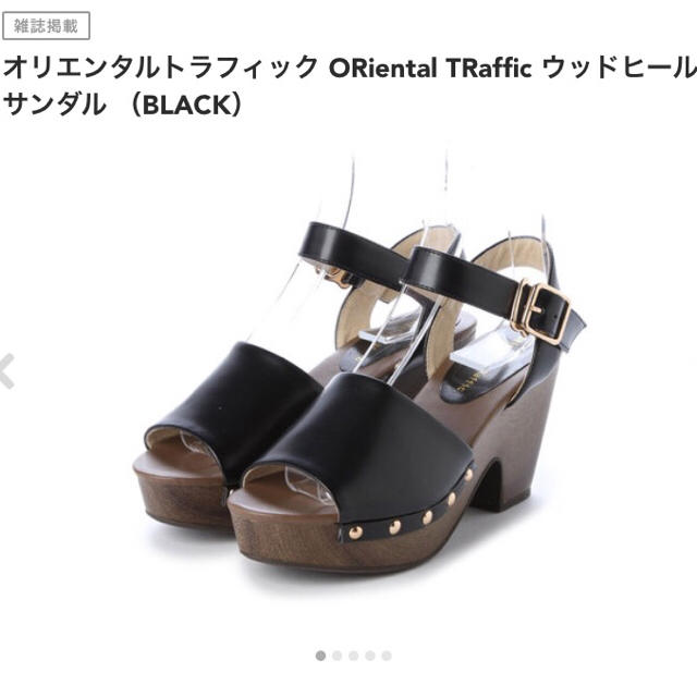 ORiental TRaffic(オリエンタルトラフィック)のウッドヒールサンダル レディースの靴/シューズ(サンダル)の商品写真