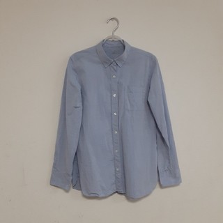ムジルシリョウヒン(MUJI (無印良品))の無印良品　長袖シャツ　サイズ:XL 　色:ライトブルー(シャツ/ブラウス(長袖/七分))