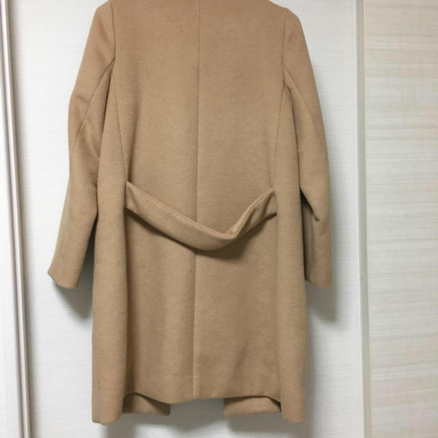 IENA(イエナ)のスローブイエナファースヌード付きノーカラーコート レディースのジャケット/アウター(ロングコート)の商品写真