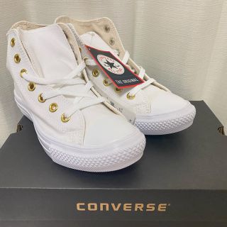 コンバース(CONVERSE)の[新品]残り1足！コンバース × アース コラボ スニーカー 白 23.5cm(スニーカー)