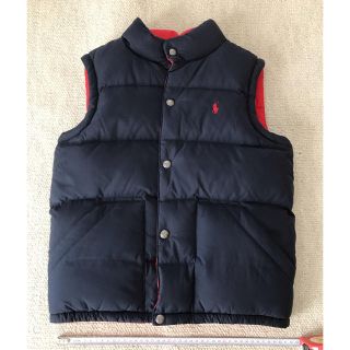 ポロラルフローレン(POLO RALPH LAUREN)のラルフローレン　150cm  ダウンベスト　ネイビー×レッド(ジャケット/上着)