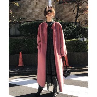 アメリヴィンテージ(Ameri VINTAGE)の【新品】2WAY SOFT BOA LONG COAT(ロングコート)