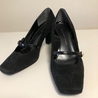 黒パンプス　23.5センチ(ハイヒール/パンプス)