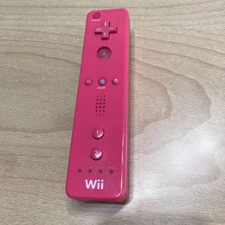 ウィー(Wii)のWiiコントローラー　ピンク(家庭用ゲーム機本体)