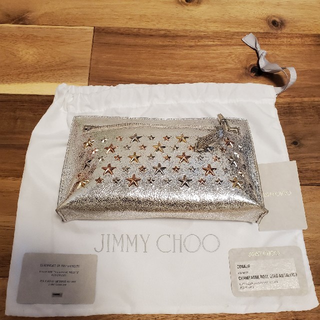 ネット限定販売 ジミーチュウ JIMMY CHOO ポーチ CORALIE コラリー