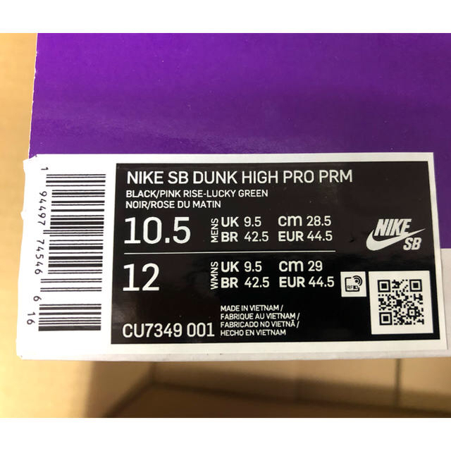 28.5cm NIKE SB DUNK HIGH INVERT CELTICS