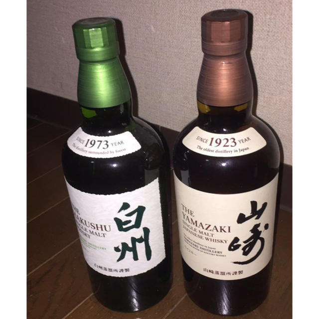 山崎/白州 700ml 各１本SUNTORY - ウイスキー