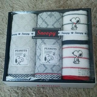 スヌーピー(SNOOPY)の未使用★スヌーピータオル4点セット(タオル/バス用品)