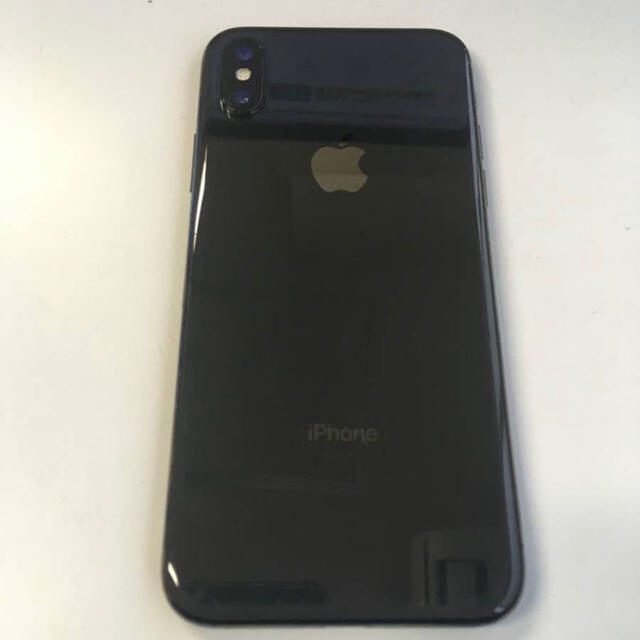 iPhone X Space Gray 256 GB AU SIMロック解除済スマートフォン/携帯