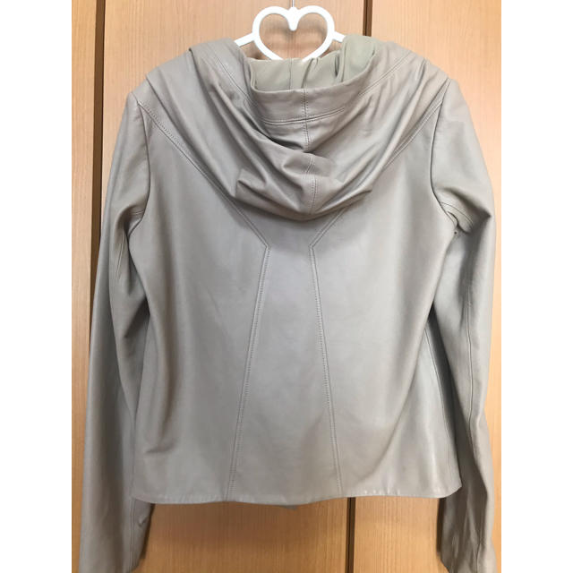 HELMUT LANG / ヘルムートラング フード付ラムスキンレザージャケット