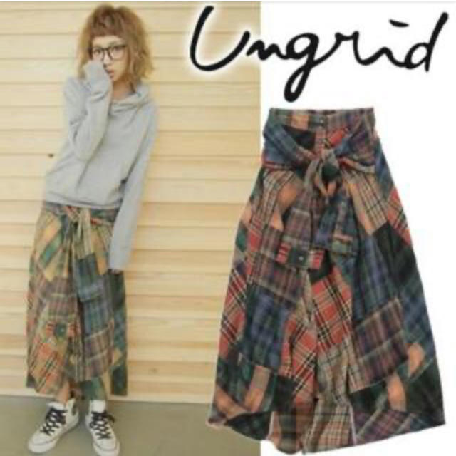 Ungrid(アングリッド)のアングリッド　ビンテージ風パッチワークスカート  レディースのスカート(ロングスカート)の商品写真