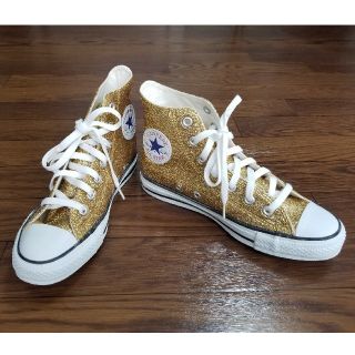 コンバース(CONVERSE)のCONVERSE　ゴールドラメスニーカー(スニーカー)