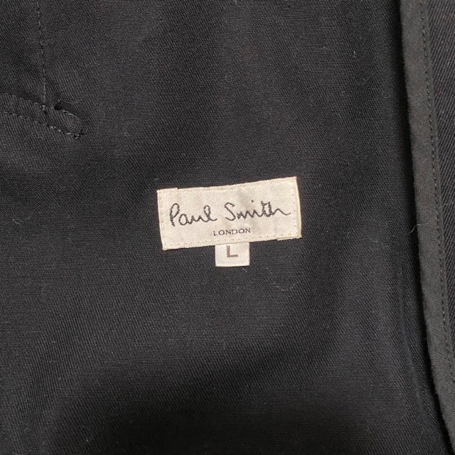 Paul Smith メンズ ステンカラーコート ブラック Lサイズ