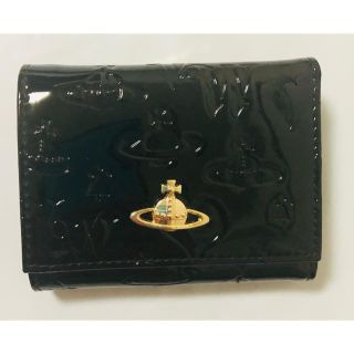 ヴィヴィアンウエストウッド(Vivienne Westwood)のVivienne Westwood 折りたたみ財布 エナメル質 黒(財布)