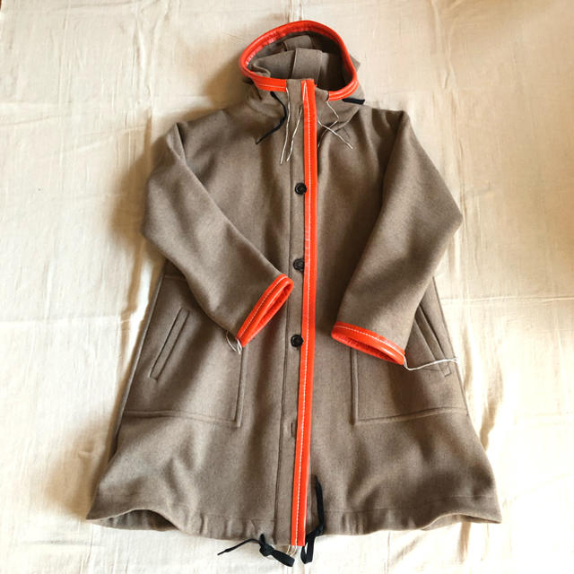 多様な Marni フードコート ×レザー 18AWウール マルニ 《新品、希少