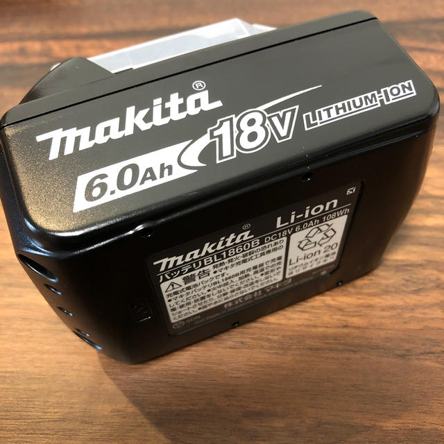 マキタ 純正品 18V 6.0Ah リチウムイオン電池 BL1860B