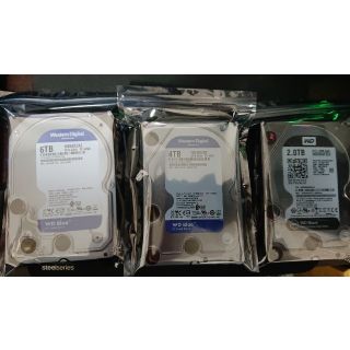 Western Digital HDD 6TB 4TB 2TB(PCパーツ)