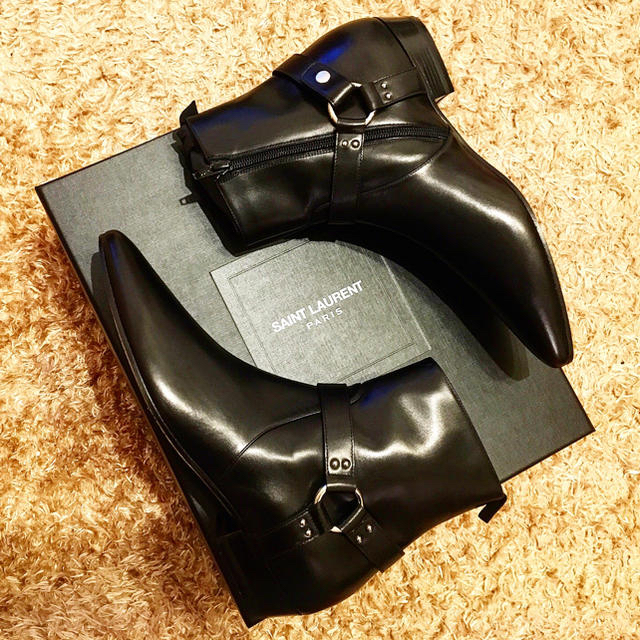 待望☆】 Saint Laurent - SAINT LAURENT リングブーツ ブーツ ...