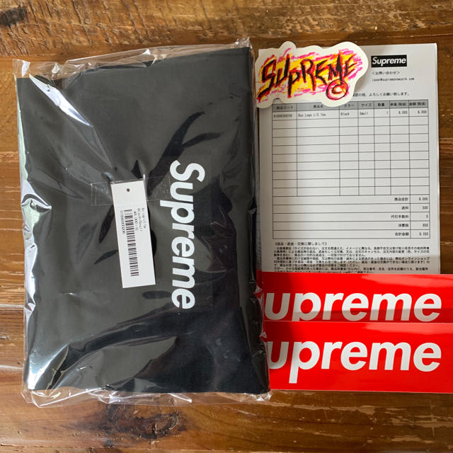 Supreme Box Logo L/S Tee  黒　ボックスロゴ  Sサイズオンライン使用状況