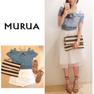 ムルーア(MURUA)の新品タグ付きMURUAオフショルトップス(カットソー(半袖/袖なし))