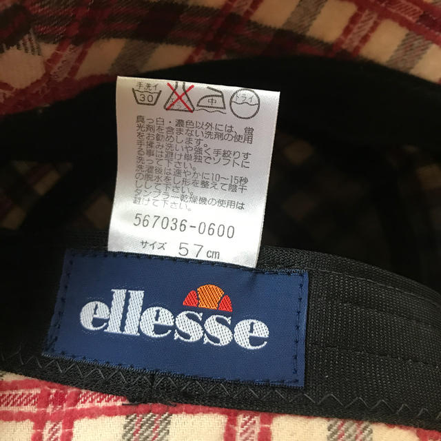 ellesse(エレッセ)のお値引き ellesse エレッセ チェック柄 ハット レディースの帽子(ハット)の商品写真