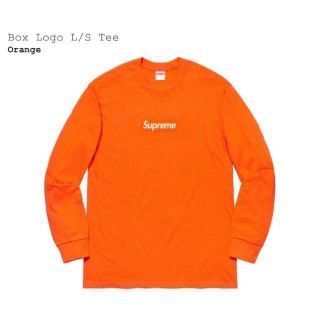 シュプリーム(Supreme)のsupreme box logo tee orange M(Tシャツ/カットソー(七分/長袖))