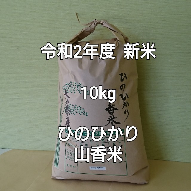 新米 10kg 無洗米 令和2年度 大分県産 ひのひかり 山香米