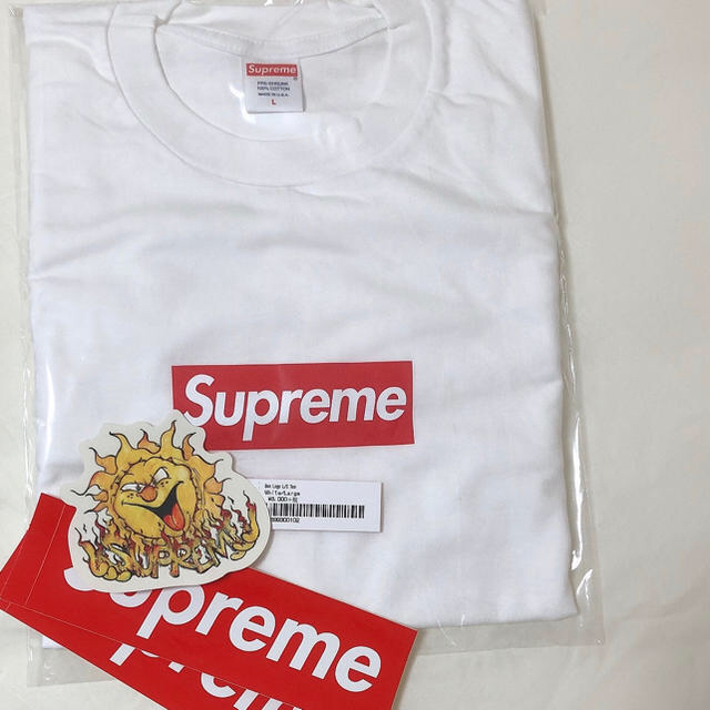 Supreme(シュプリーム)の値下げ★ supreme Box Logo L/S Tee Lサイズ 新品 メンズのトップス(Tシャツ/カットソー(七分/長袖))の商品写真