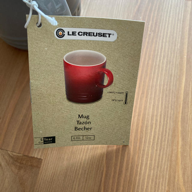 LE CREUSET(ルクルーゼ)のル・クルーゼ　マグカップ　350ml グレー インテリア/住まい/日用品のキッチン/食器(グラス/カップ)の商品写真