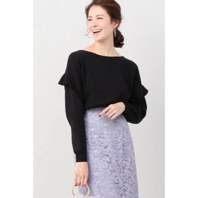 美品☆ラトータリテLaTOTALITE バックフリルプルオーバー - ニット