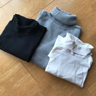 ユニクロ(UNIQLO)のハイネック カットソー♡3点セット(カットソー(長袖/七分))