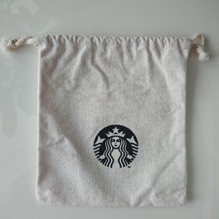 スターバックスコーヒー(Starbucks Coffee)のスタバ キャンバス生地 巾着バッグ 新品未使用品(ポーチ)