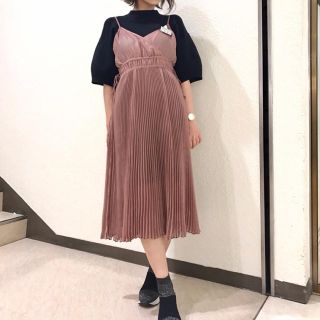 新品♡プリーツキャミレイヤードワンピース