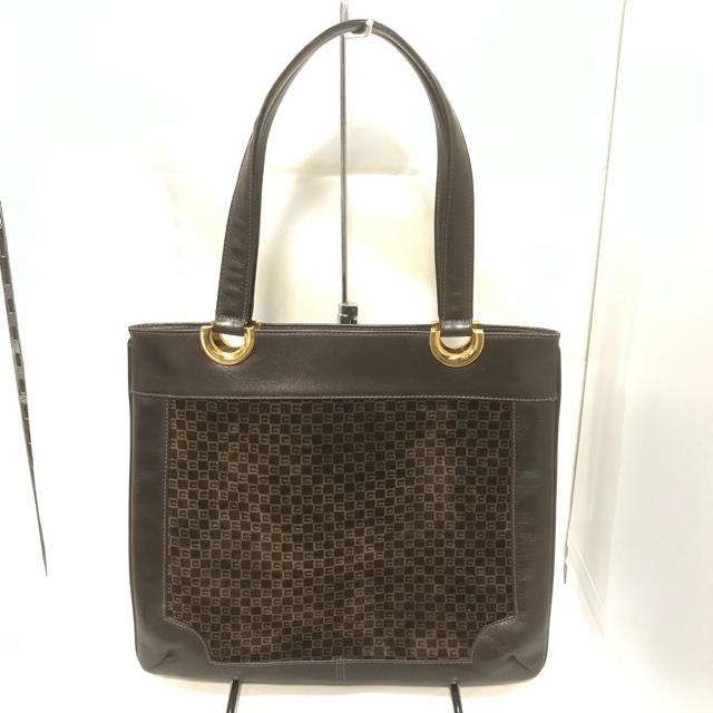 Gucci(グッチ)の凛々様 正規品 グッチ スクエアG トートバッグ ダークブラウン レア レディースのバッグ(トートバッグ)の商品写真