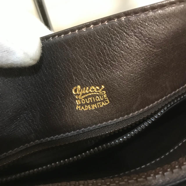 Gucci(グッチ)の凛々様 正規品 グッチ スクエアG トートバッグ ダークブラウン レア レディースのバッグ(トートバッグ)の商品写真
