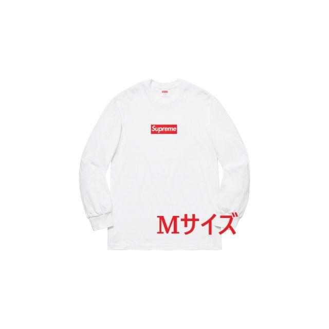 supreme Box Logo L/S Tee ホワイト　Mサイズ